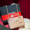 Túi Chanel Vanity Quai Ngọc Fullbox Size 19 13 Túi Chanel Quai Ngọc Màu Hồng Fullbox