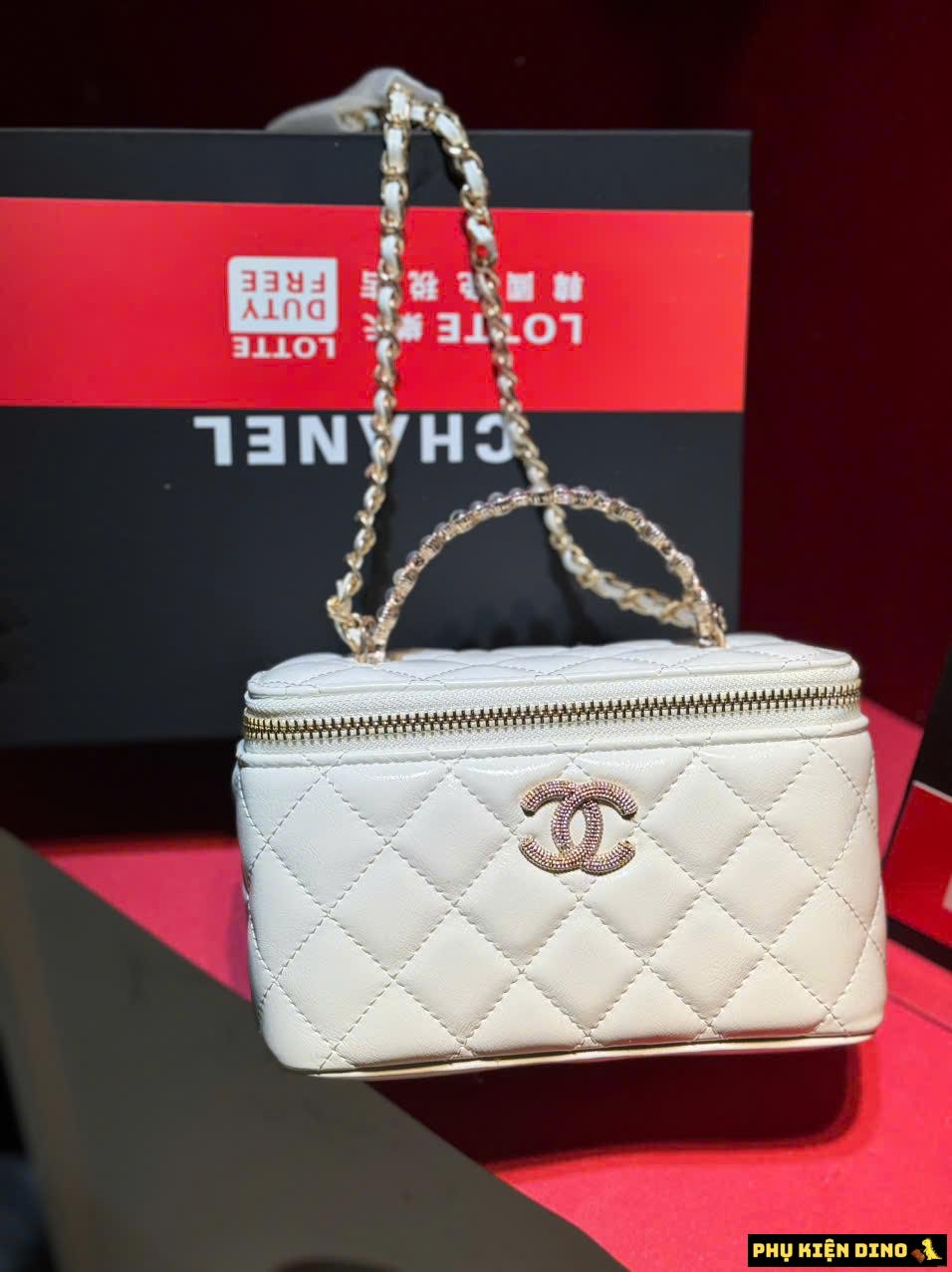 Túi Chanel Vanity Quai Ngọc Fullbox Size 19 9 Túi Chanel Vanity Quai Ngọc Fullbox Size 19