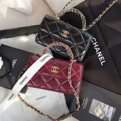 Túi Chanel Woc Black Red Size 19 Fullbox