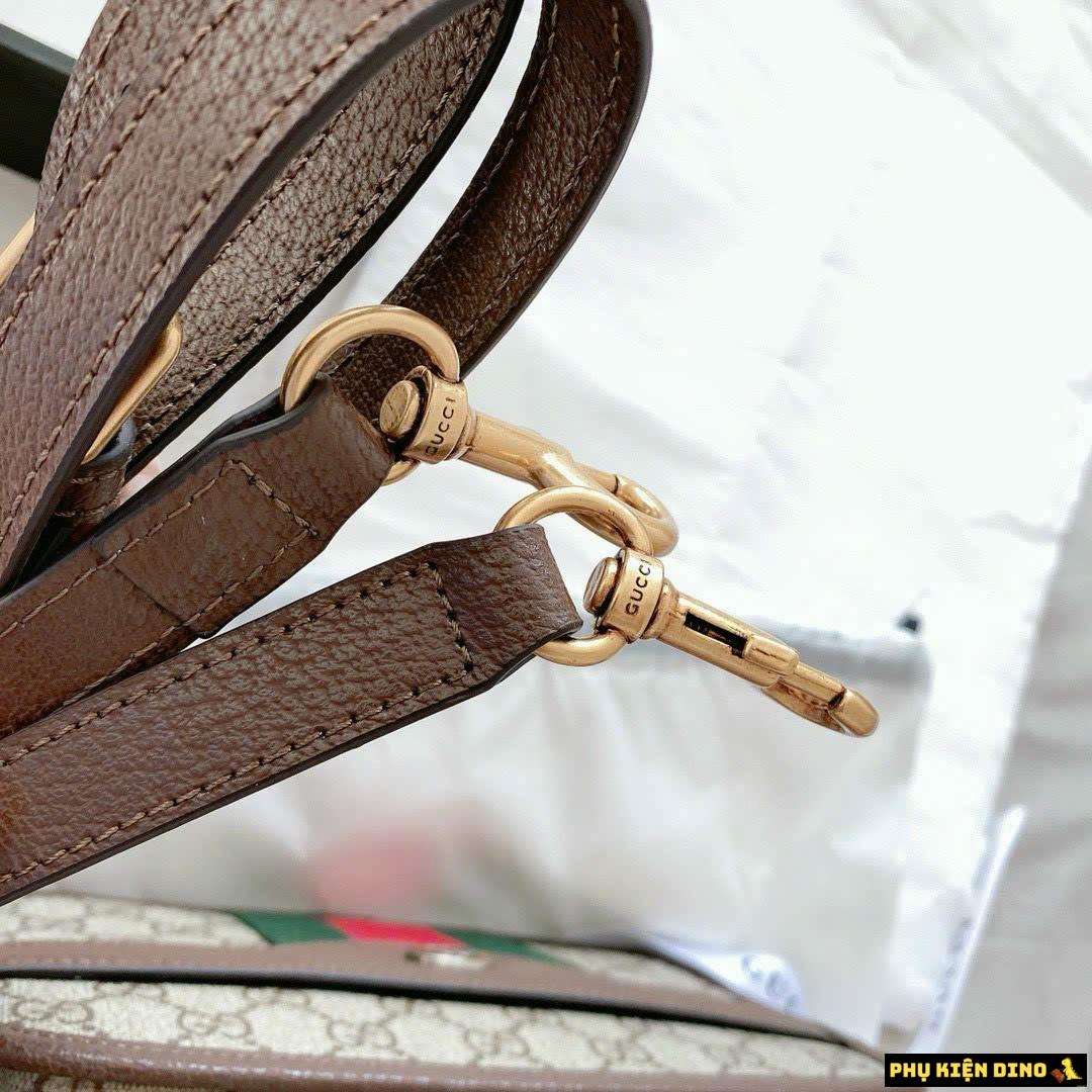 Túi Gucci GG Ophidia Zip Mini Bag Size 20 Fullbox 8 Túi Đeo Chéo Gucci Nâu Hàng Đẹp Fullbox