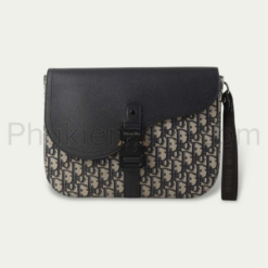 Túi Dior Mini Saddle Bag Strap Beige Dior Grained 1ADPO049YKS-H27E