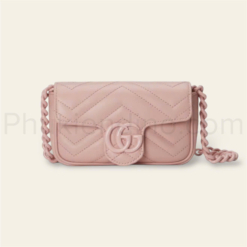 Túi Gucci GG Marmont Belt Bag Light Pink Size 23 Fullbox