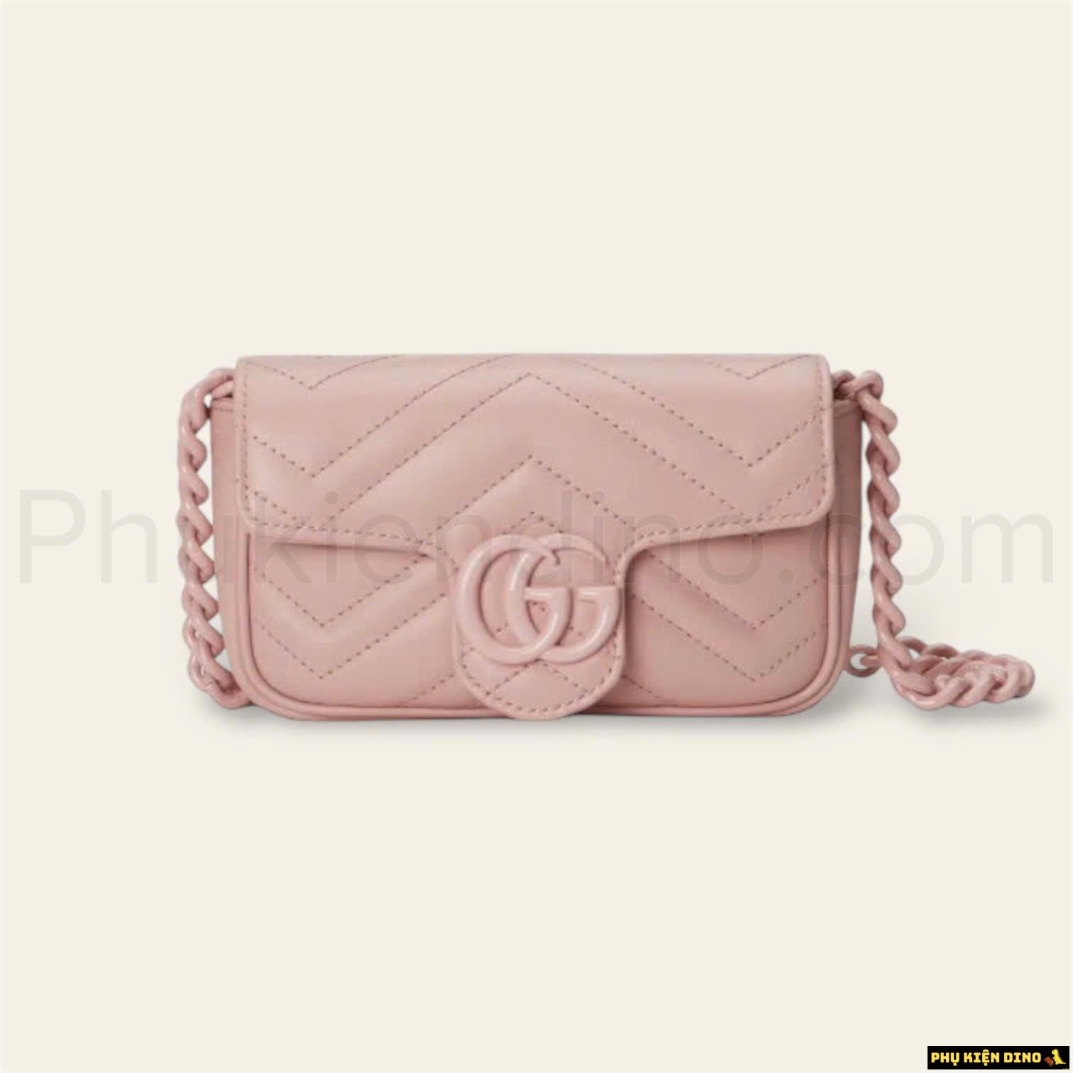 Túi Gucci GG Marmont Belt Bag Light Pink Size 23 Fullbox 1 tui gucci gg marmont belt bag light pink size 23 fullbox like auth
