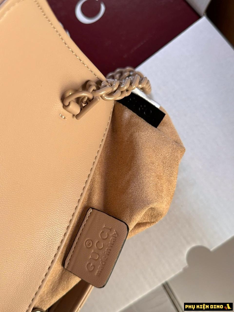 Túi Gucci Marmont Super Mini Bag Beige Ceramic Fullbox 4 Túi Gucci Marmont Nâu Be Size 23