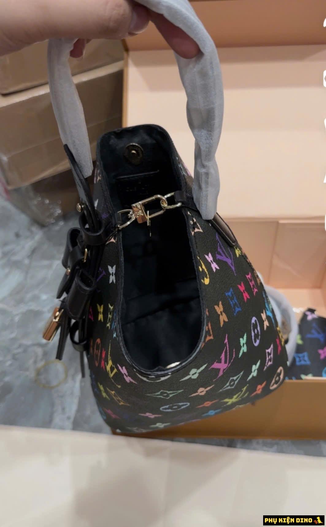 Túi Louis Vuitton LV Dáng Giỏ Màu Đen Fullbox 6 Túi Louis Vuitton Giỏ Black