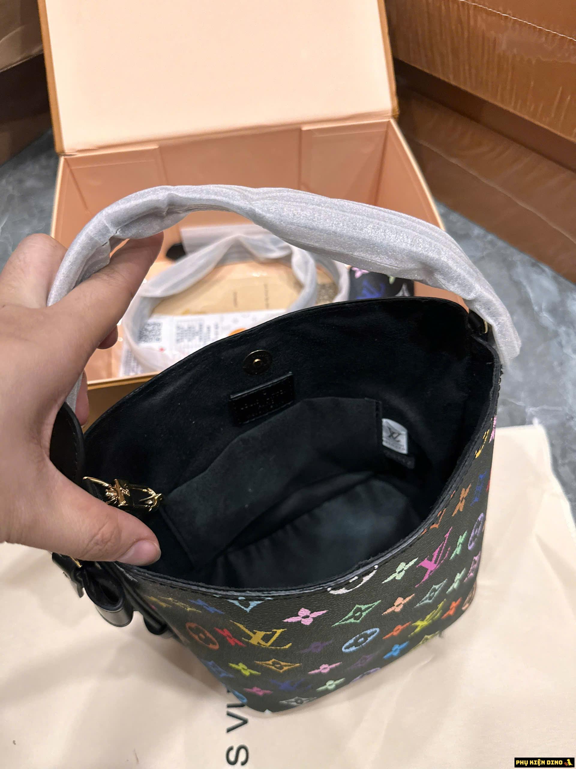 Túi Louis Vuitton LV Dáng Giỏ Màu Đen Fullbox 5 Túi Louis Vuitton Giỏ Màu Đen