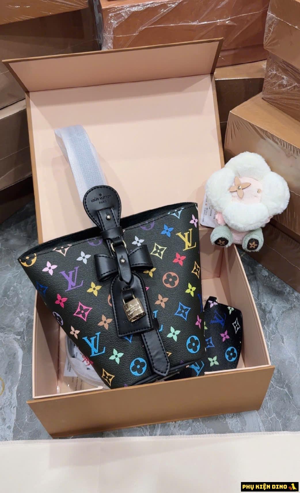 Túi Louis Vuitton LV Dáng Giỏ Màu Đen Fullbox 1 Túi Louis Vuitton LV Dáng Giỏ Màu Đen Fullbox