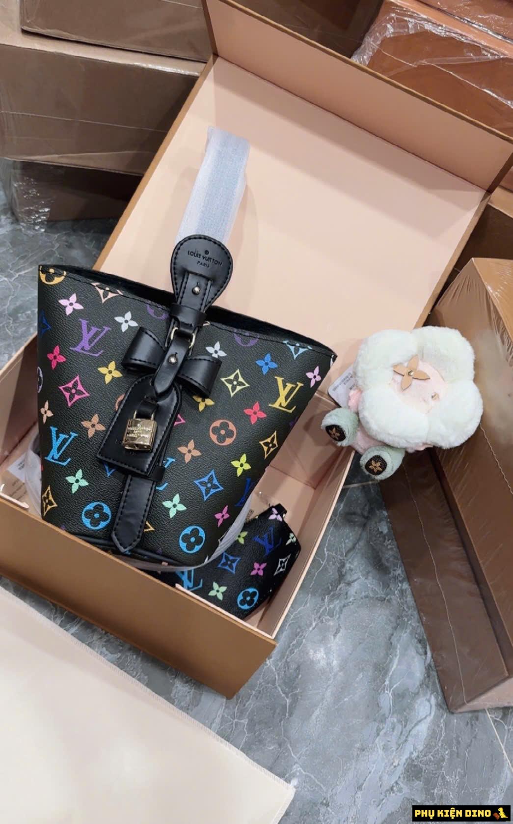 Túi Louis Vuitton LV Dáng Giỏ Màu Đen Fullbox 2 Túi Louis Vuitton LV Dáng Giỏ Màu Đen