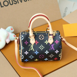 Túi Louis Vuitton Monogram Speedy Multicolor Black Size 16