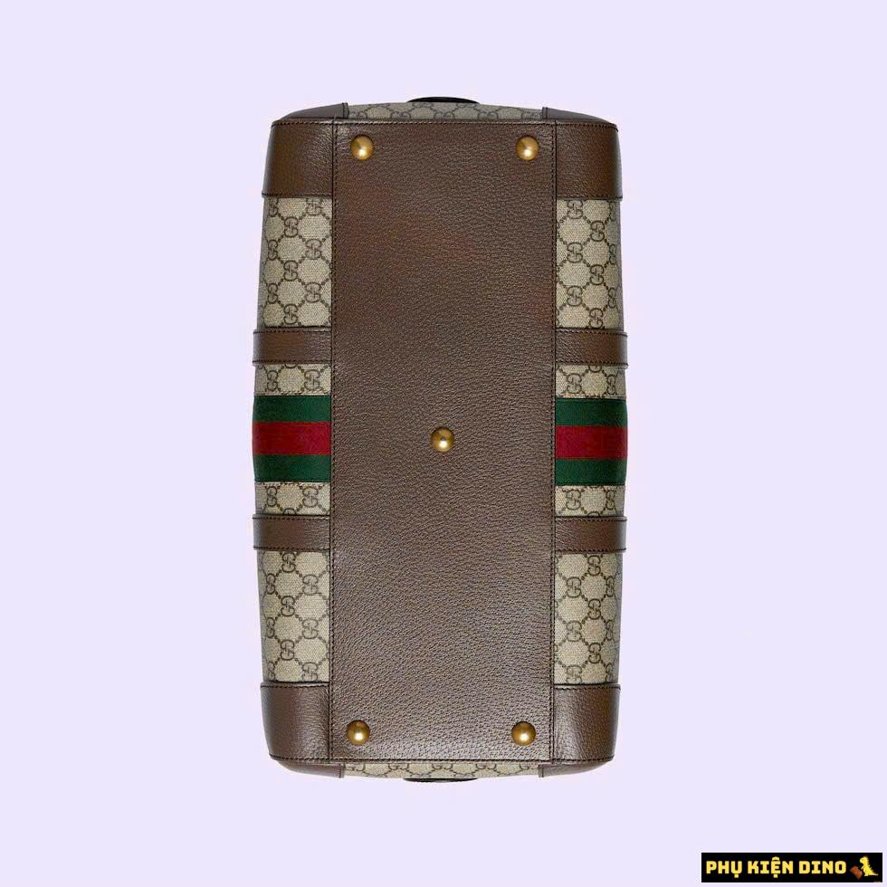 Túi Du Lịch Cỡ Lớn Gucci Savoy Large Duffle Bag Size 45 4 Túi Trống Du Lịch Gucci Họa Tiết Màu Nâu