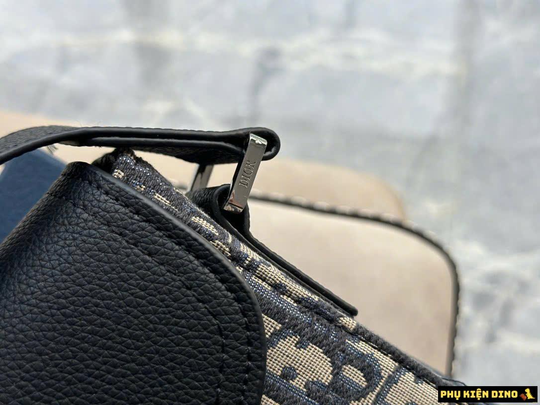 Túi Dior Mini Saddle Bag Strap Beige Dior Grained 1ADPO049YKS-H27E 8 Túi Xách Nam Dior Black White