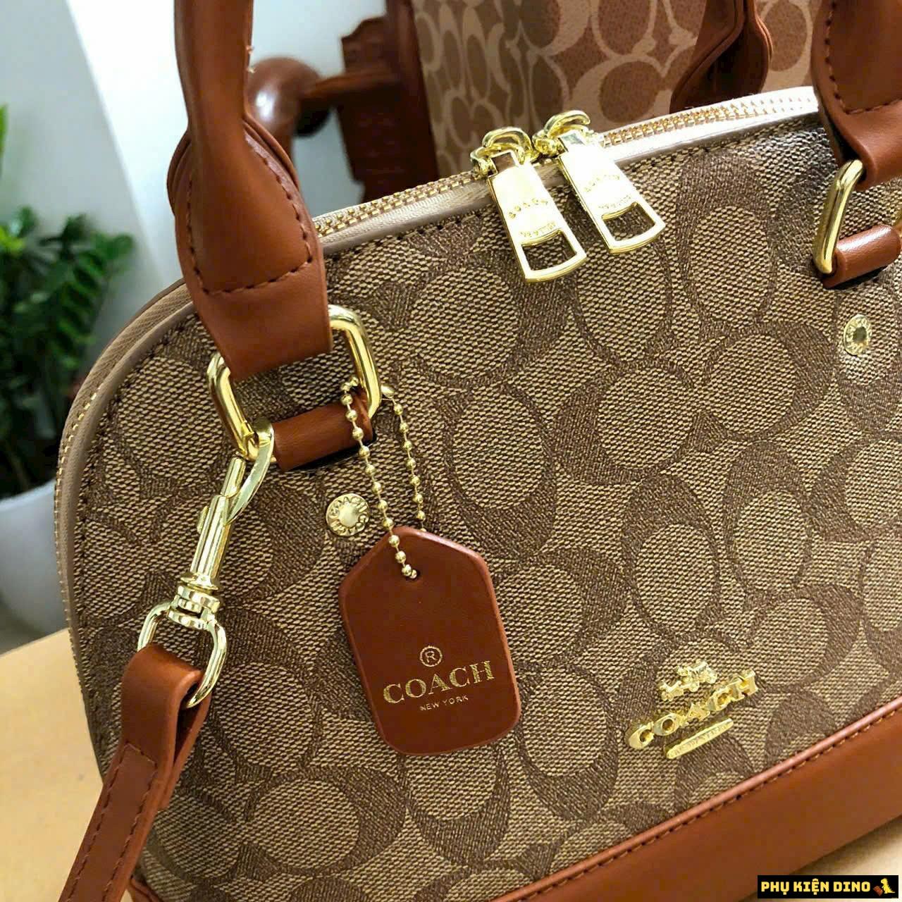 Túi Xách Nữ Coach Dáng Hến Size 25 Fullbox 8 Túi Xách Nữ Coach Dáng Hến Size 25 Brown