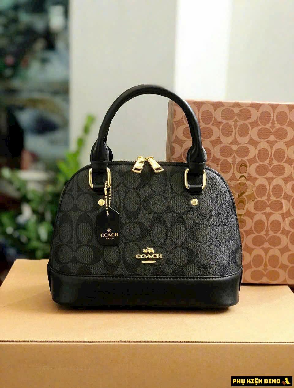 Túi Xách Nữ Coach Dáng Hến Size 25 Fullbox 9 Túi Xách Nữ Coach Dáng Hến Size 25 Fullbox Màu Đen