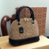 Túi Xách Nữ Coach Dáng Hến Size 25 Fullbox 16 Túi Xách Nữ Coach Dáng Hến Size 25 Màu Đen Phối Nâu