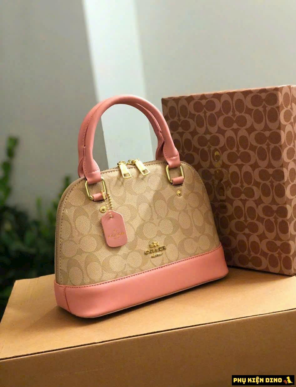 Túi Xách Nữ Coach Dáng Hến Size 25 Fullbox 5 Túi Xách Nữ Coach Dáng Hến Size 25 Màu Hồng