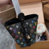 Túi Louis Vuitton LV Dáng Giỏ Màu Đen Fullbox 8 Túi Xách Nữ Louis Vuitton LV Giỏ Màu Đen Phối Họa Tiết Màu