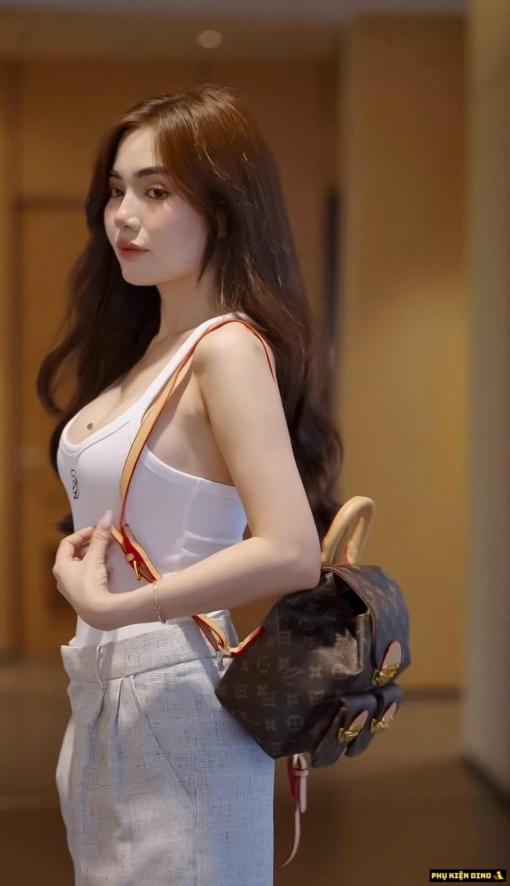 Balo Nữ Louis Vuitton LV TM Venice Backpack Brown