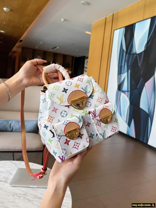 Balo Nữ Louis Vuitton LV TM Venice Backpack White