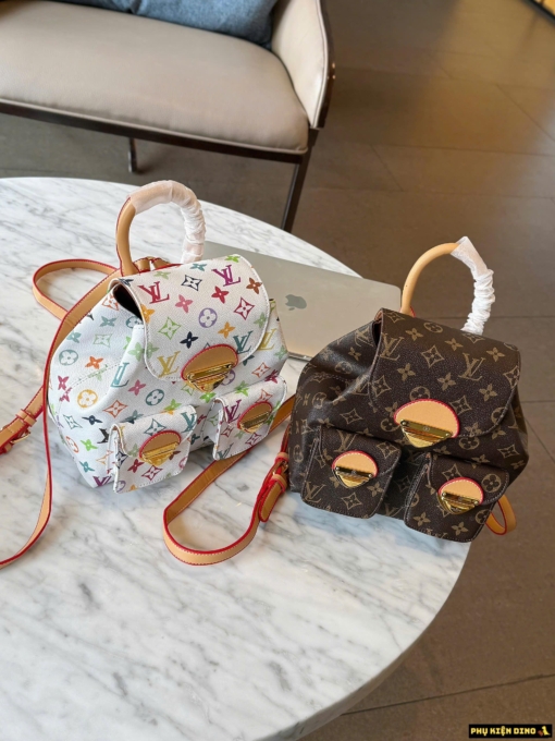 Balo Nữ Louis Vuitton LV TM Venice Brown White