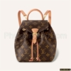 Balo Nữ Louis Vuitton Montsouris BB Monogram Canvas Pink