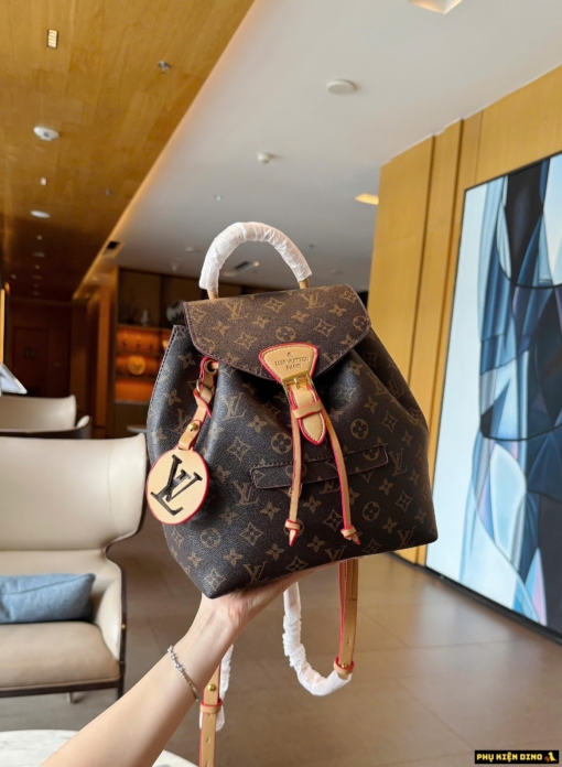 Balo Nữ Louis Vuitton Montsouris BB Monogram Màu Nâu