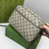 Mặt sau Túi Đeo Chéo Gucci GG Mini Shoulder Màu Nâu