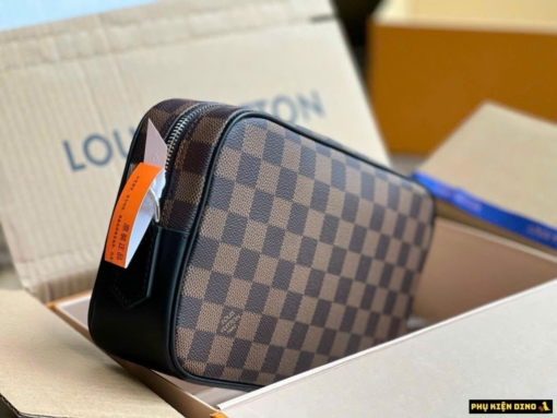 Túi Cầm Tay Nam Louis Vuitton LV Kasai Clutch Nâu Họa Tiết