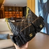 Túi Chanel Hobo Calfskin Leather Black Size 22