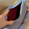 Túi Chanel Xanh Denim Hai Túi Trước