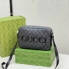 Túi Đeo Chéo Gucci GG Size 23 Xám Đậm Fullbox