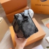 Túi Louis Vuitton LV Họa Tiết Ô Vuông Dáng Hộp Màu Đen Fullbox 10 Túi Đeo Chéo Nam Louis Vuitton LV Black