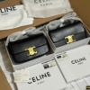 Túi Đeo Vai Celine Triomphe Calfskin Black Màu Đen