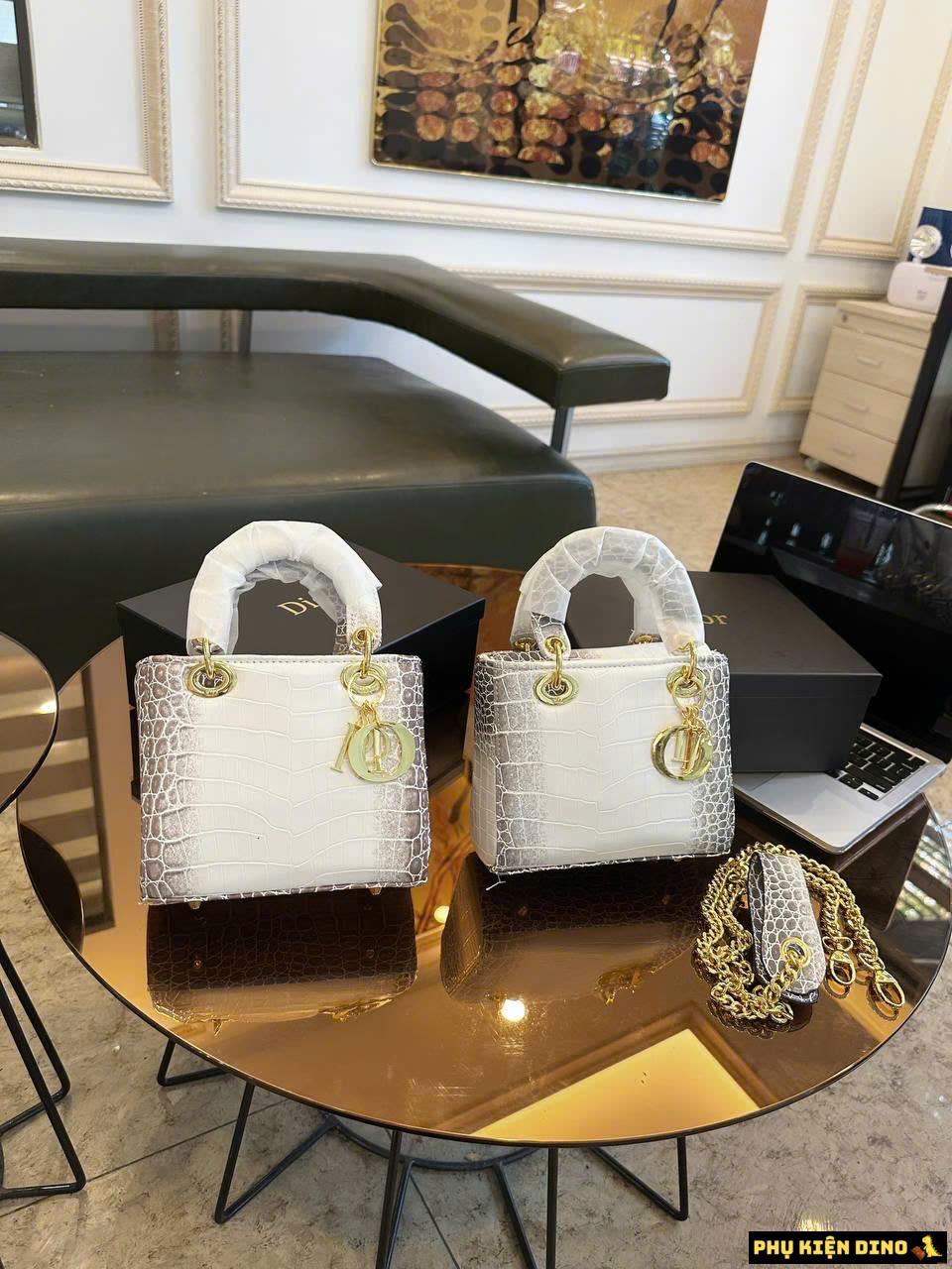 Túi Dior Lady Mini Himalaya Crocodile Niloticus Size 20 2 Túi Dior Lady Mini Himalaya Crocodile Niloticus Size 20 Fullbox