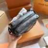 Túi Louis Vuitton LV Họa Tiết Ô Vuông Dáng Hộp Màu Đen Fullbox 9 Túi Louis Vuitton LV Black Dáng Hộp Màu Đen