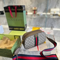 Túi Nam Gucci Ophidia GG Small Shoulder Bag Ebony Fullbox