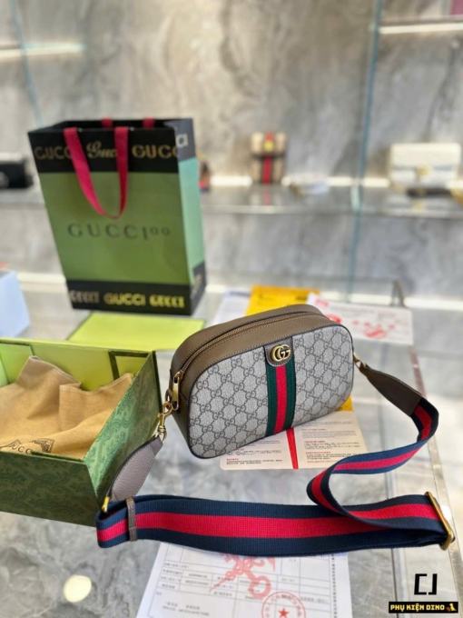 Túi Nam Gucci Ophidia GG Small Shoulder Bag Ebony Fullbox