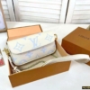 Túi Nữ Louis Vuitton LV Ivy Wallet Blue