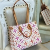 Túi Tote Louis Vuitton LV OnTheGo Màu Hồng Size 36