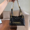 Túi Xách Nữ Chanel Màu Đen Logo Vàng
