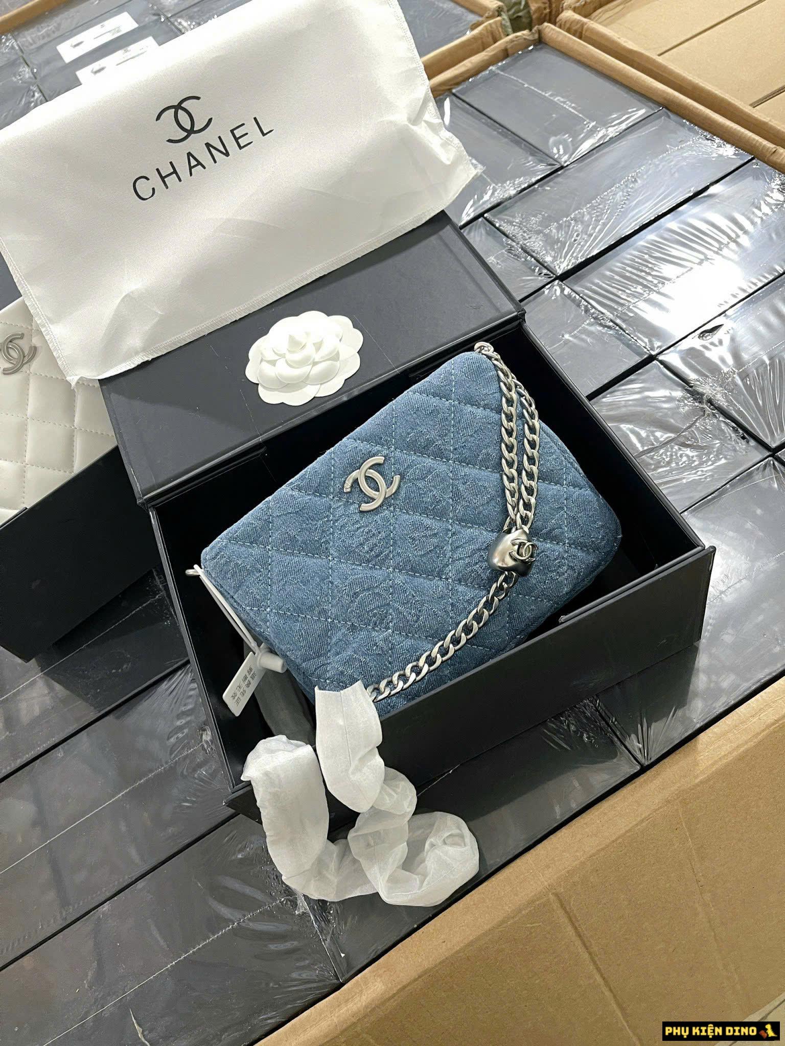 Túi Chanel Hobo Denim Crossbody Chuông Fullbox 7 Túi Chanel Hobo Denim Crossbody Chuông