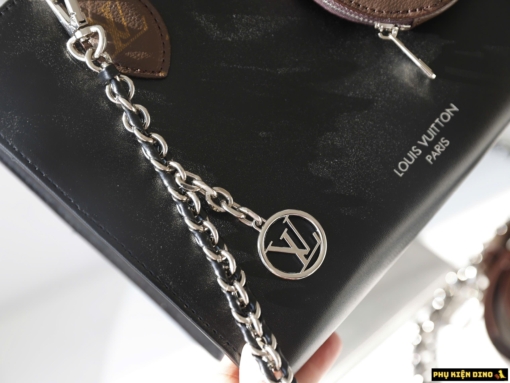 Túi Công Sở LV Louis Vuitton Đen Phối Nâu Họa Tiết
