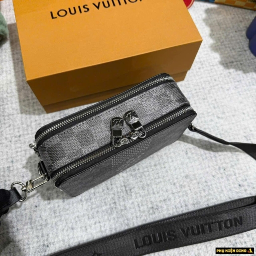 Túi Đeo Chéo Nam Louis Vuitton LV Studio Messanger Mix Damier
