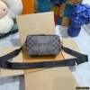 Túi Đeo Chéo Nam Louis Vuitton LV Studio Messanger Xám Đen