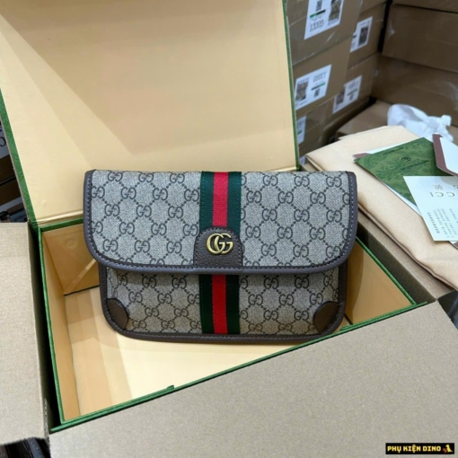 Túi Đeo Hông Gucci Ophidia Brown
