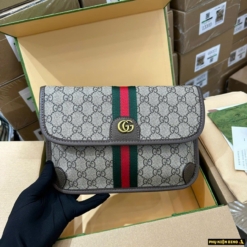 Túi Đeo Hông Gucci Ophidia Small Màu Nâu