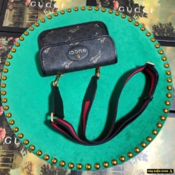 Túi Đeo Hông Gucci Ophidia Xanh Navy Họa Tiết Hổ