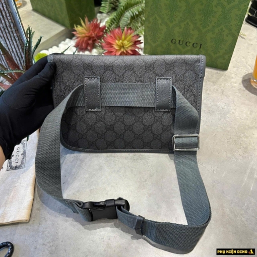 Túi Đeo Hông Nam Gucci Ophidia Màu Xám