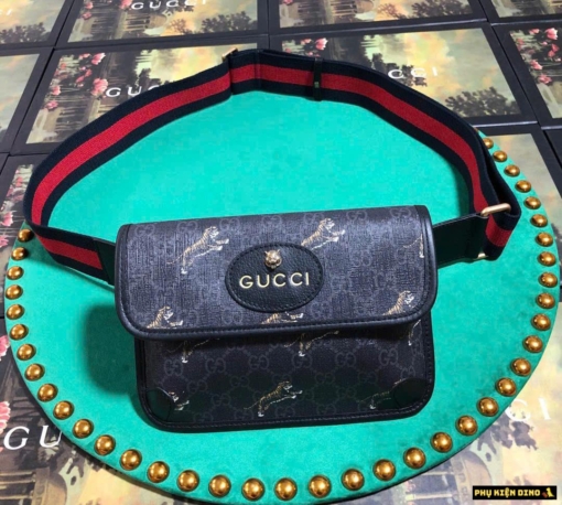 Túi Gucci Ophidia Small Belt Bag Navy Tiger