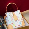 Túi LV Louis Vuitton Leather Monogram White Size 21 Fullbox