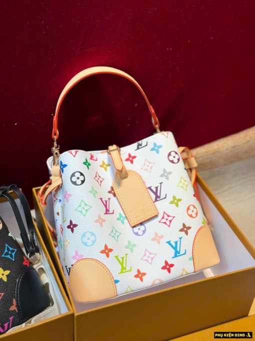 Túi LV Louis Vuitton Leather Monogram White Size 21 Fullbox
